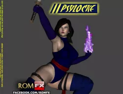 Psylocke - Marvels X-Men - Figure Printable 3D print model
