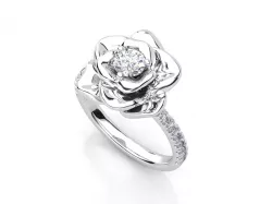 R RA016 Flower ring 3D print model