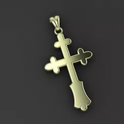 RELIGIOUS CROSS gold 3D print model 3D print model