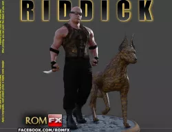 Riddick Action Figure Printable - Vin Diesel 3D print model