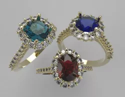 Ring 80 Three ring models 3D print model