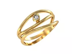 RIng Diamond Twig 3D print model