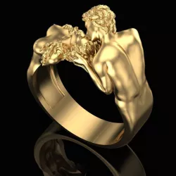 Ring Farewell Kiss 3D print model