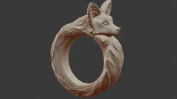 Ring Fox 3D print model