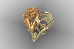 Ring lady women 3D print model