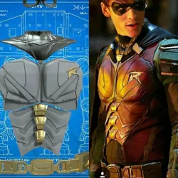 Robin Titans Upper Body Armor 3d Print Files  3D print model