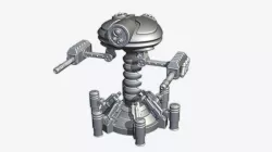 Robot turret 3D print model