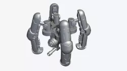 Robot turret 3D print model