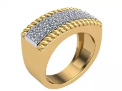 Rope Ring 3D print model