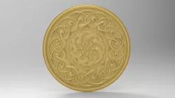 Rosette 3d stl model for cnc 3D print model