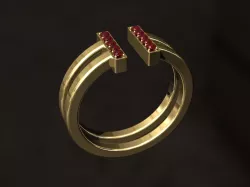 Ruby Ring 3D print model
