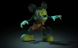 Runaway Brain Mickey  3D model for print 3D print model