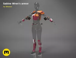 Sabine Wrens armor 3D print model