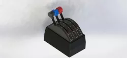 Saitek Throttle Quadrant Box 3D print model