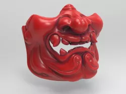Samurai Menpo mask 3D print model