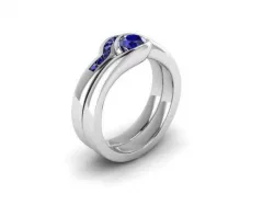 Sapphire Set Ring 3D print model