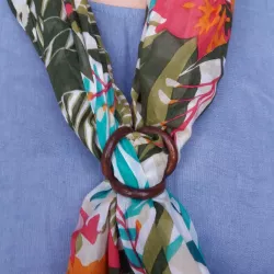 Scarf buckle triple ring with diameter 20mm  3D print model