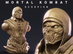 Scorpion Bust - Mortal Kombat Bust 3D 3D print model