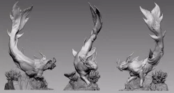 Sea Lion - 3D printable character 3D print model 3D print model
