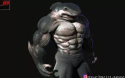 Shark Man 3d print 3D print model
