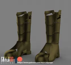 Shazam Boots 3D print STL 3D print model