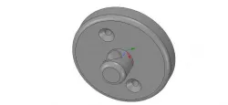 simple wall or ceiling mount wire holder for real 3D printing  3D print model