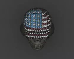 Skull USA 3D Printing Model 3D print model