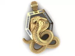 snake pendant 3D print model