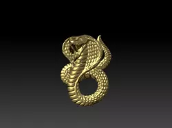 Snake pendent  3D print model