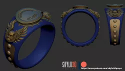 SPACEMARINE RING DESIGN 3D print model