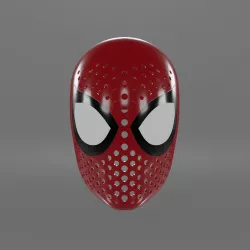 Spiderman Into The Spiderverse Peter B Parker Face Shell 3D print model