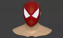 Spiderman Scarlet Faceshell ps4 3D print model