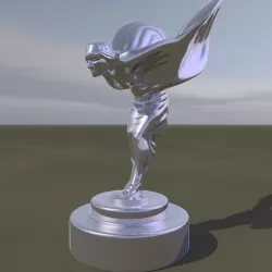 Spirit of Ecstasy - statuette of a woman 3D print model