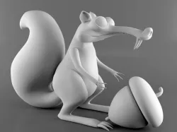 Squirrel 3D print model