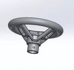 Steering Wheel for a toy claas tractor with pedals 3D print model
