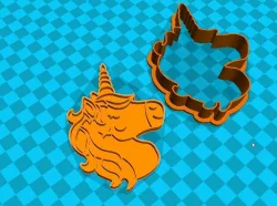 Stl file Unicorn cookie cutter for printing on 3D printer 3D print model