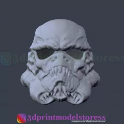 Stormtrooper Star Wars Zombie Helmet Cosplay Costume Halloween  3D print model