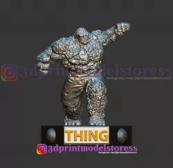 Super Thing Fantastic Four Statue 3D Printable STL File 3D print model
