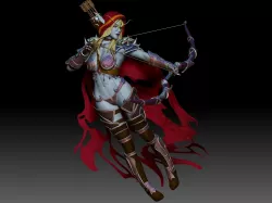 Sylvanas model 3D for print 3D print model
