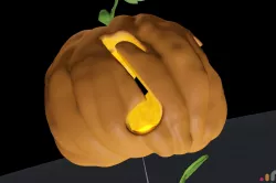 Symbols Theme Carved JackOlantern Pumpkin for Halloween 3D print model