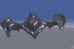 The BAT Logo V1   Inspired by the Batman logo 3D print model