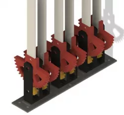 Throttle Pitch Mixture lever mechanism for Flight Sim 3D print 3D print model
