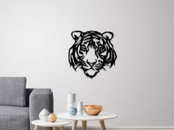 Tiger face wall decoration 3D print model
