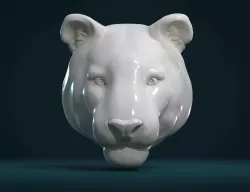 Tiger Head II 3D print model