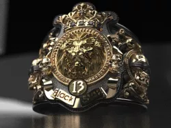 Timati leon ring - replica 3D print model