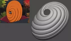 Tobi Mask from Naruto Shippuden - Fan Art for cosplay  3D print model
