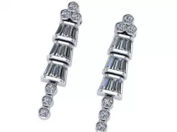 Trap Long Earrings 3D print model