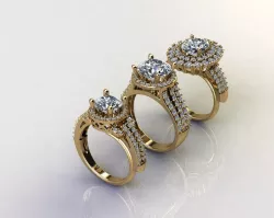 Very Cheap Rings pack 3d Printing Model 3D print model