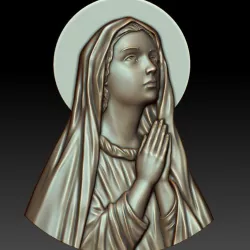 Virgin Mary 3D print model