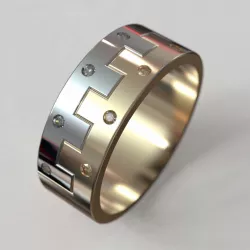 Wedding ring obr 220 3D print model